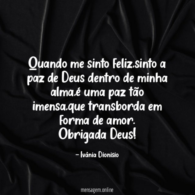 Quando me sinto feliz
