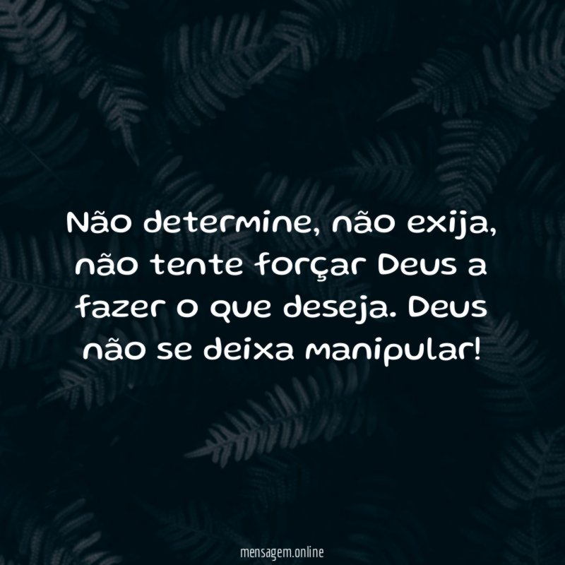 Não determine