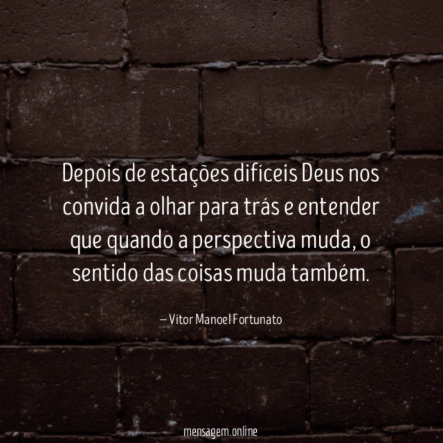 Depois de estações difíceis Deus nos convida a