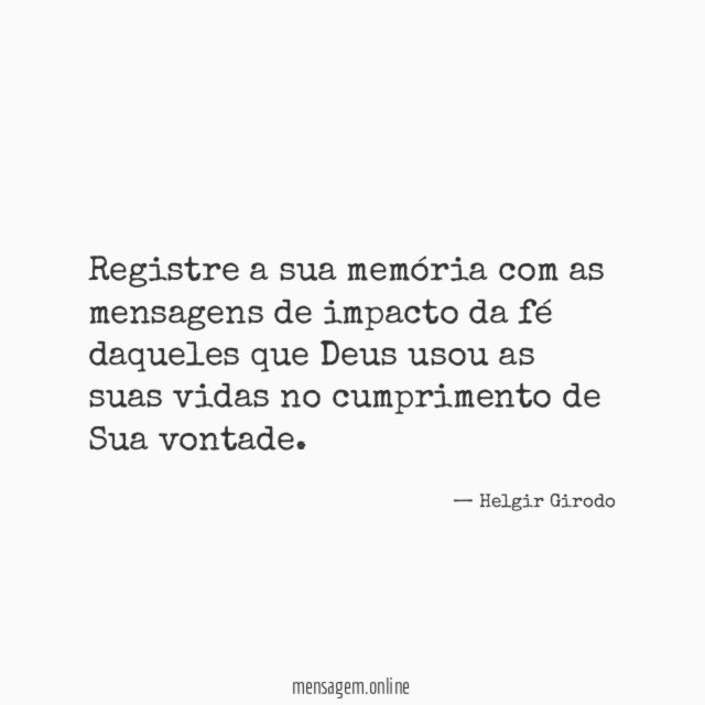 Registre a sua memória com as mensagens de