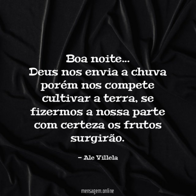 Boa noite…