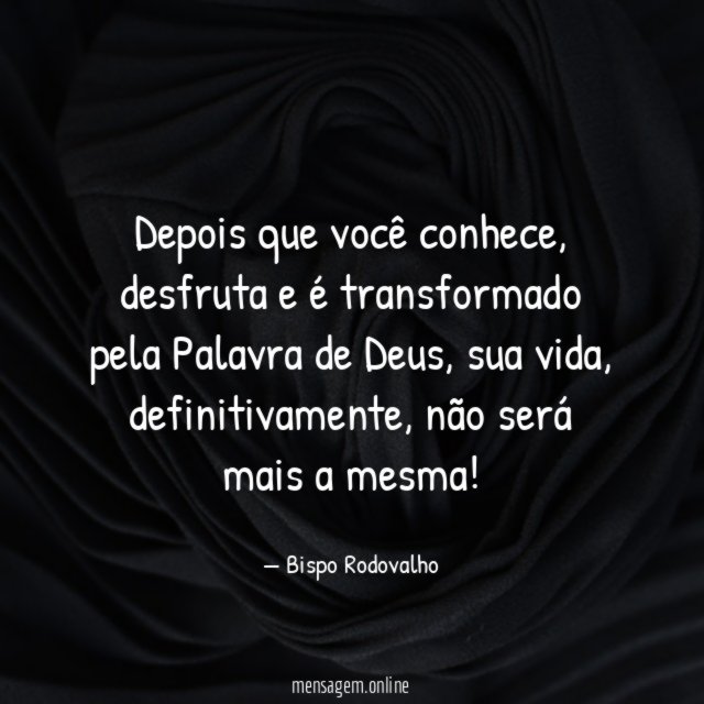 Depois que você conhece