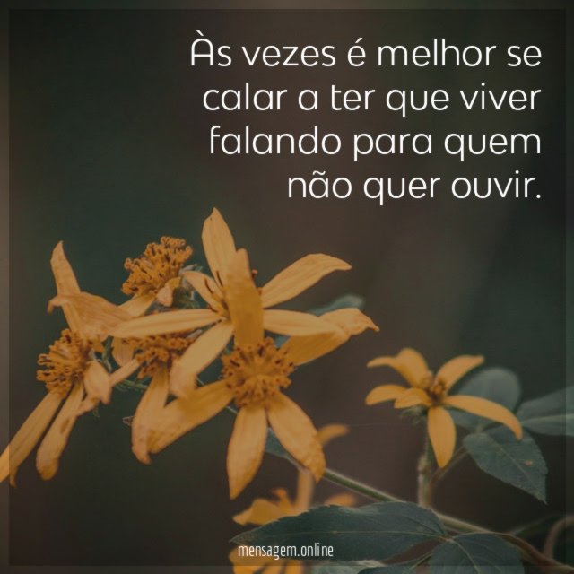 Melhor se calar