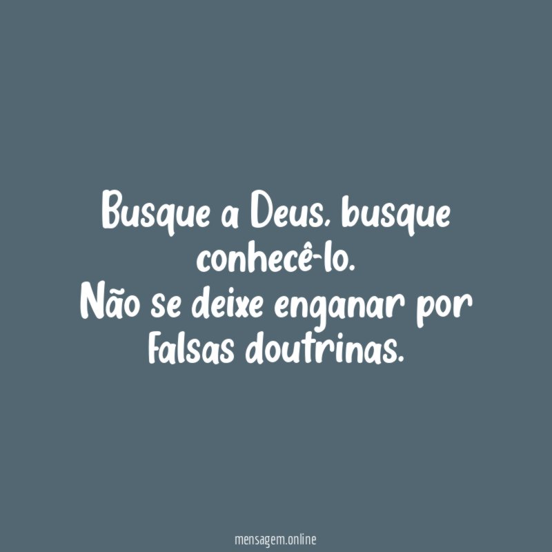 Busque a Deus