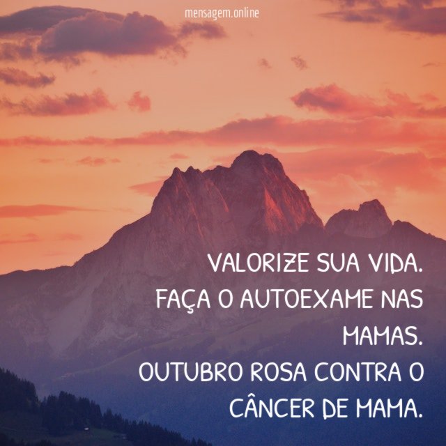 Outubro Rosa – Contra o câncer de mama