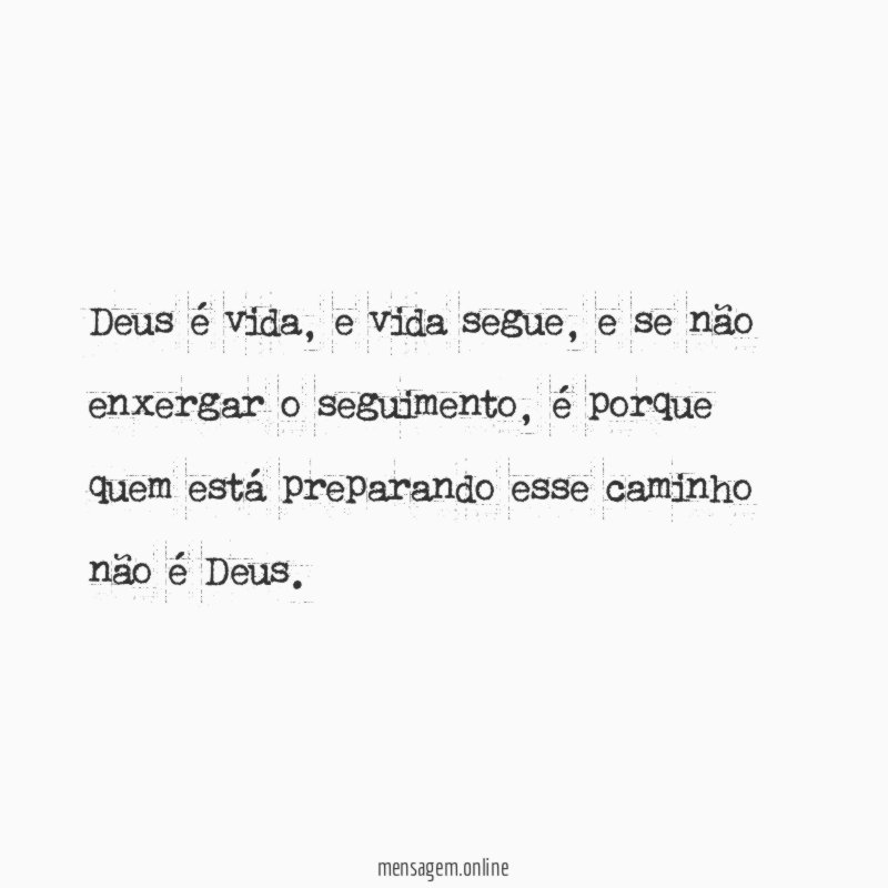 Deus é vida