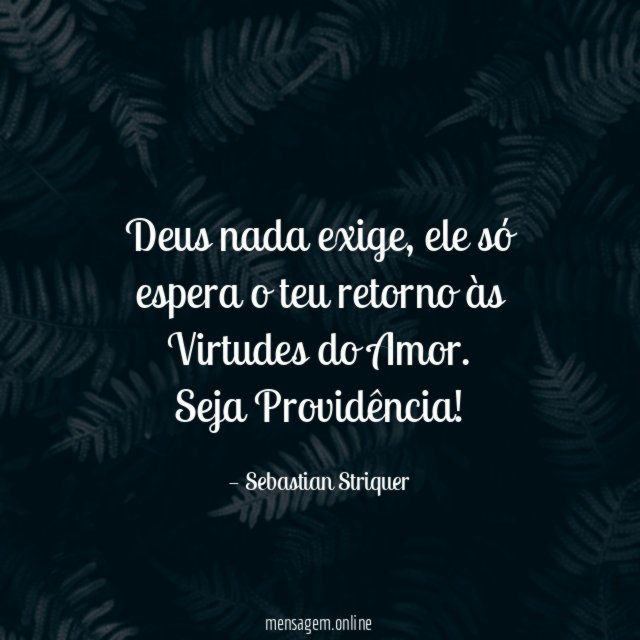 Deus nada exige