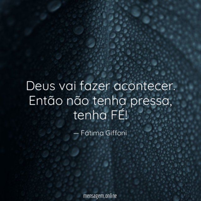 Deus vai fazer acontecer