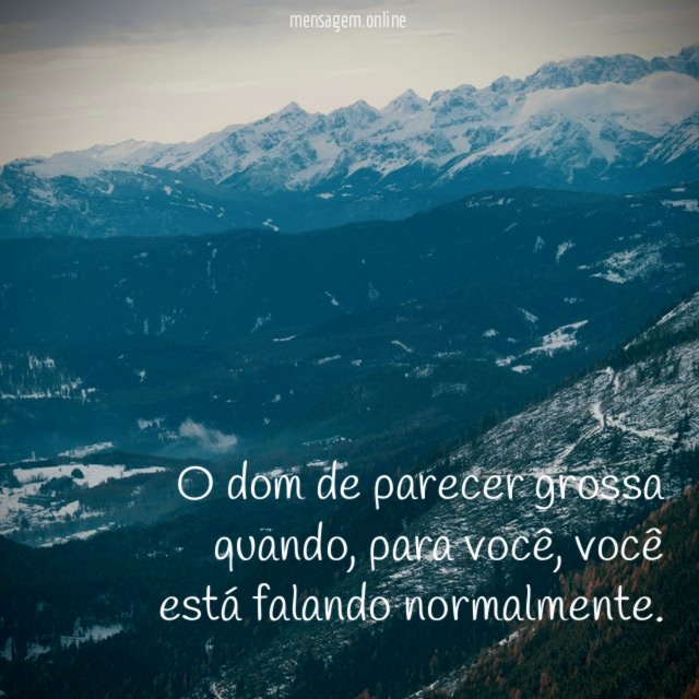 O dom de parecer grossa