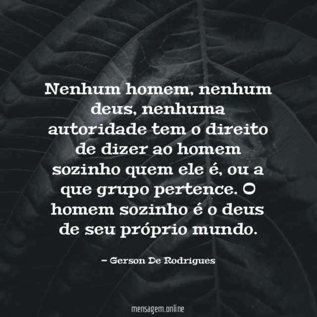 Nenhum homem