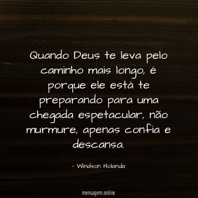 Quando Deus te leva pelo caminho mais longo