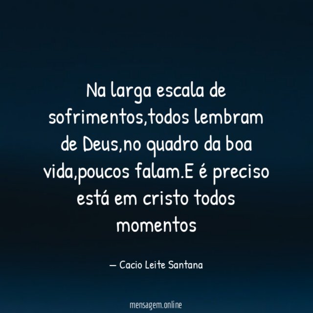 Na larga escala de sofrimentos