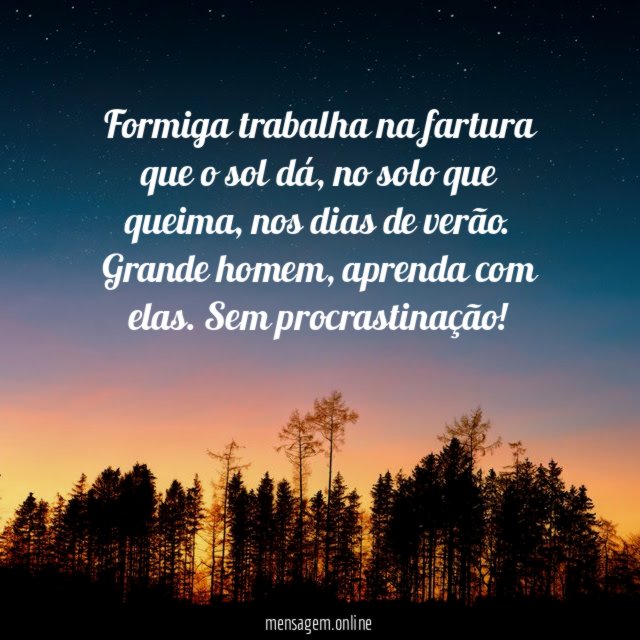 Nada de procrastinar