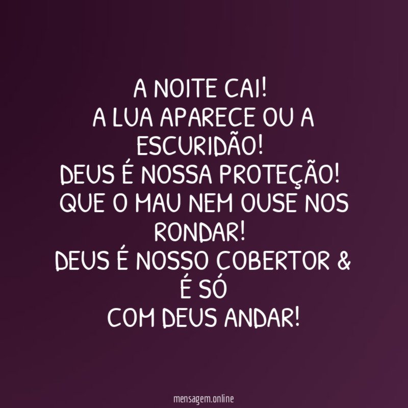 A NOITE CAI
