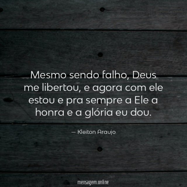 Mesmo sendo falho