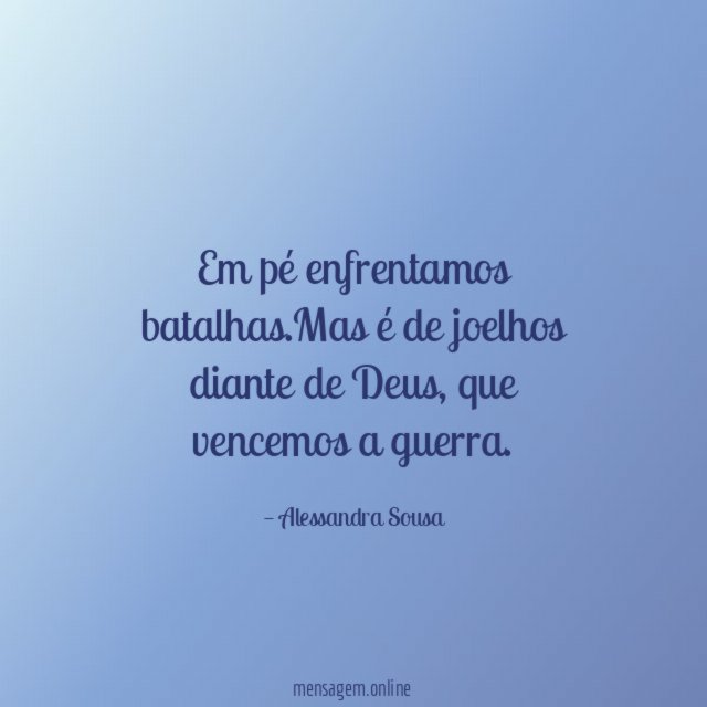 Em pé enfrentamos batalhas