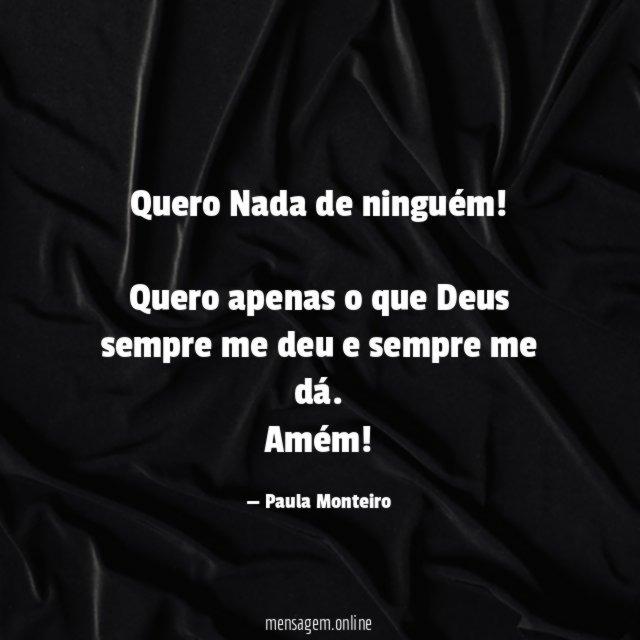Quero Nada de ninguém