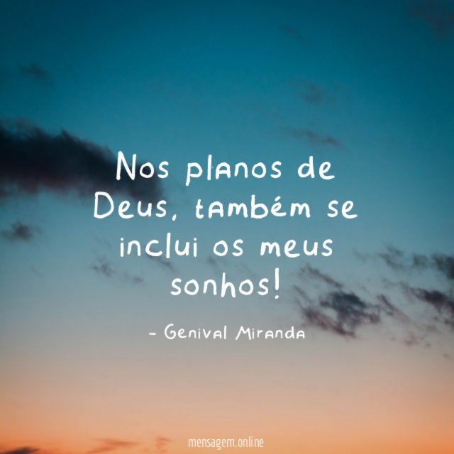 Nos planos de Deus