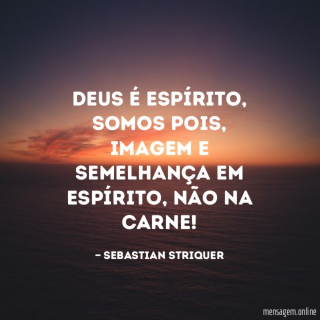 Deus é Espírito