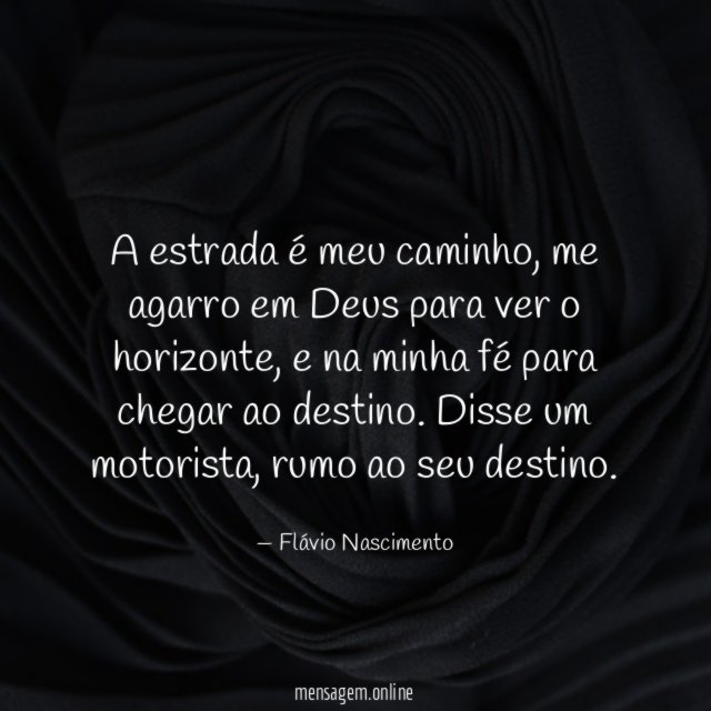 A estrada é meu caminho
