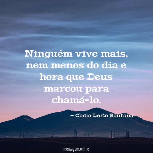 Ninguém vive mais