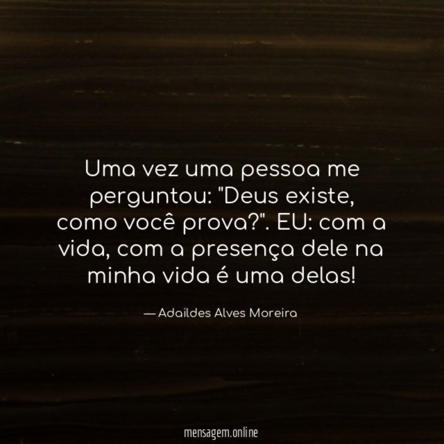 Uma vez uma pessoa me perguntou