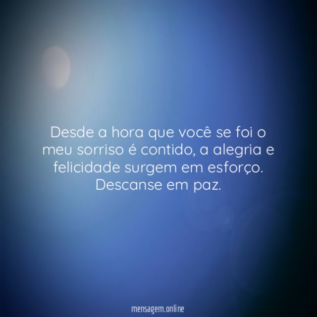 Desde a hora que você se foi o meu sorriso é contido