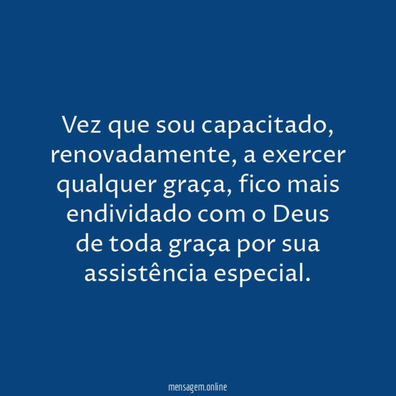 Vez que sou capacitado