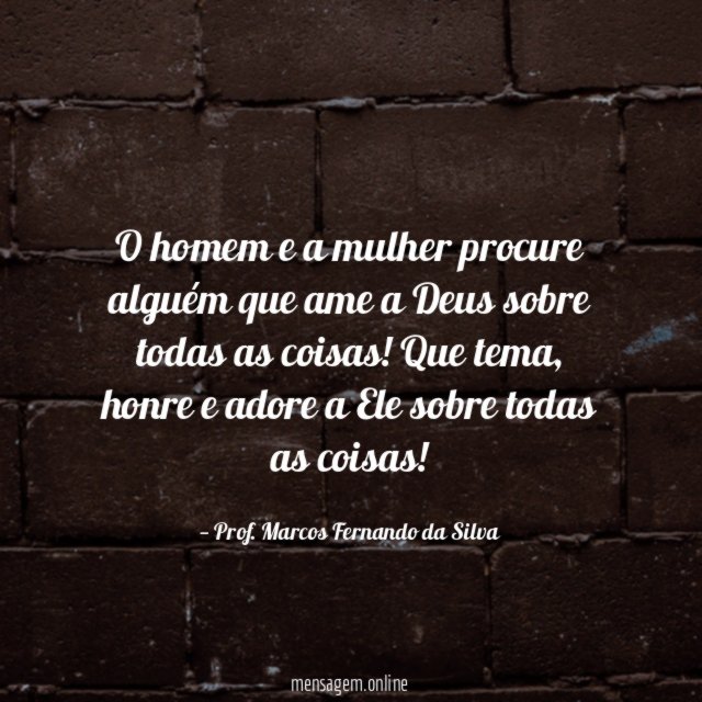 O homem e a mulher procure alguém que