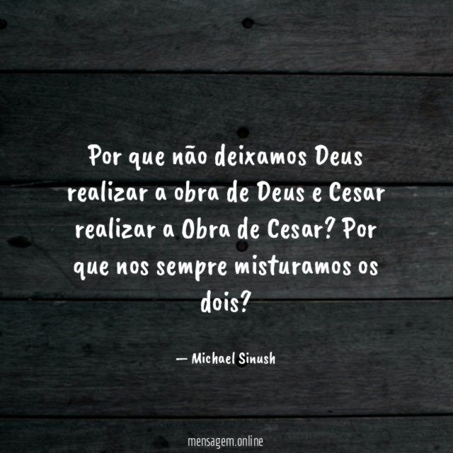 Por que não deixamos Deus realizar a