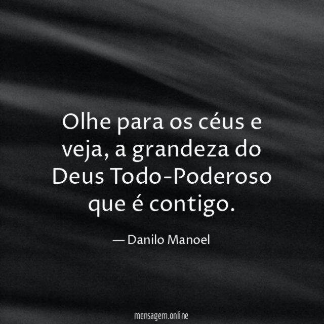 Olhe para os céus e veja