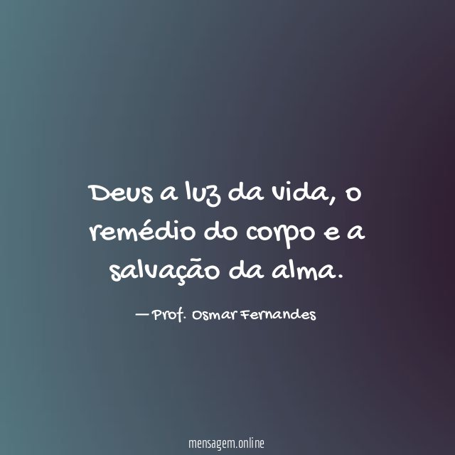 Deus a luz da vida