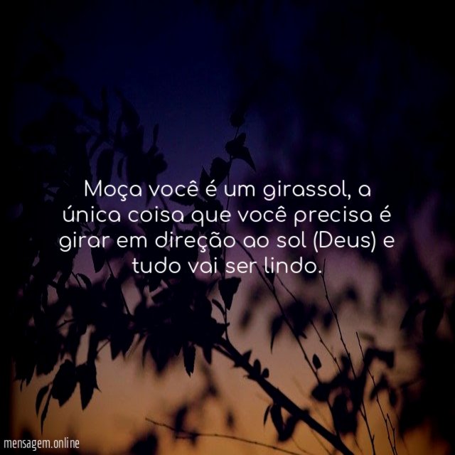 Moça você é um girassol