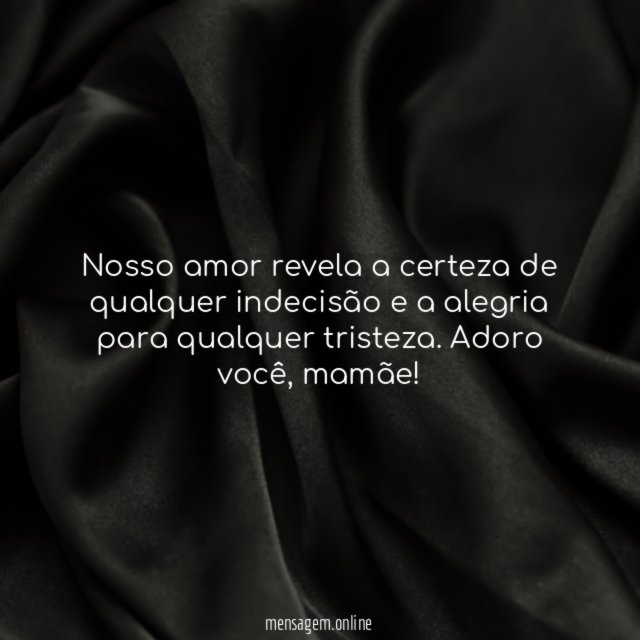 Nosso amor revela a certeza de qualquer indecis