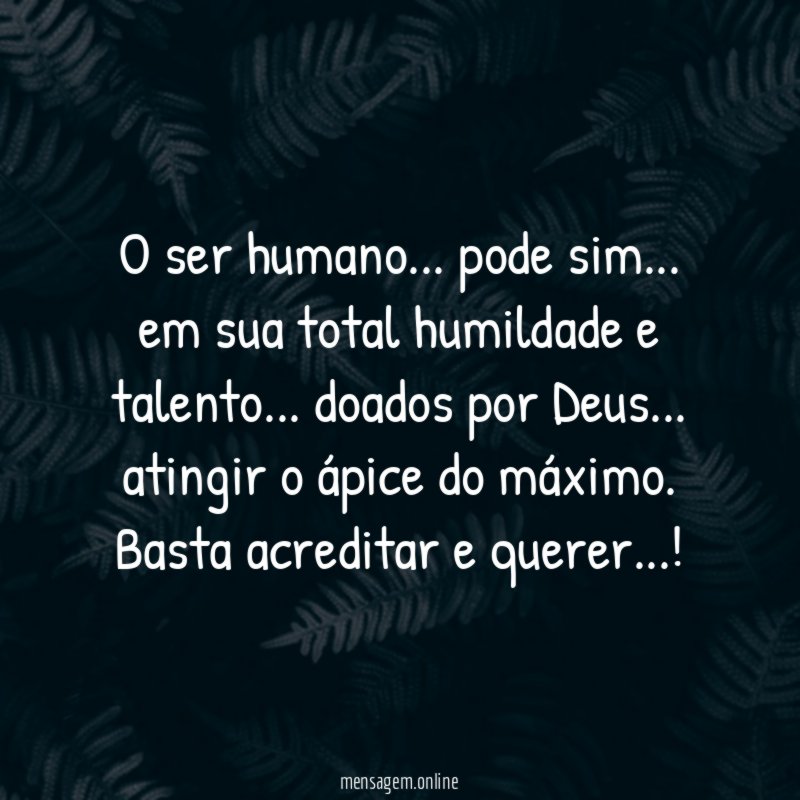 O ser humano