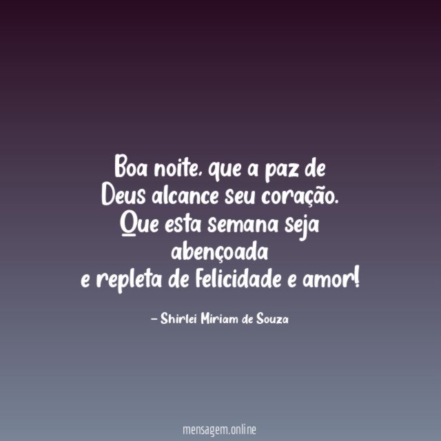 Boa noite