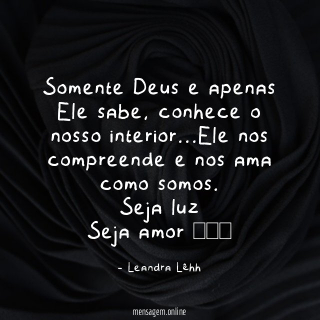 Somente Deus e apenas Ele sabe