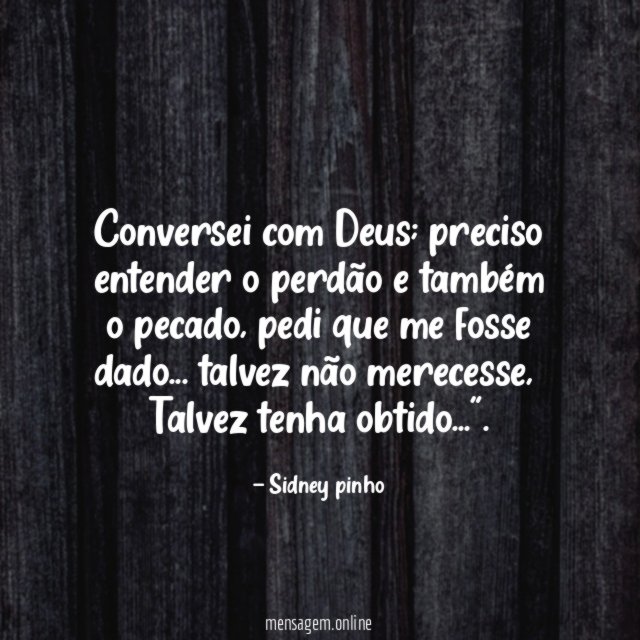Conversei com Deus