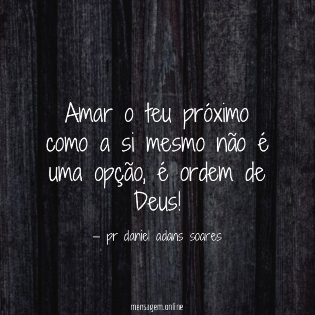Amar o teu próximo como a si mesmo