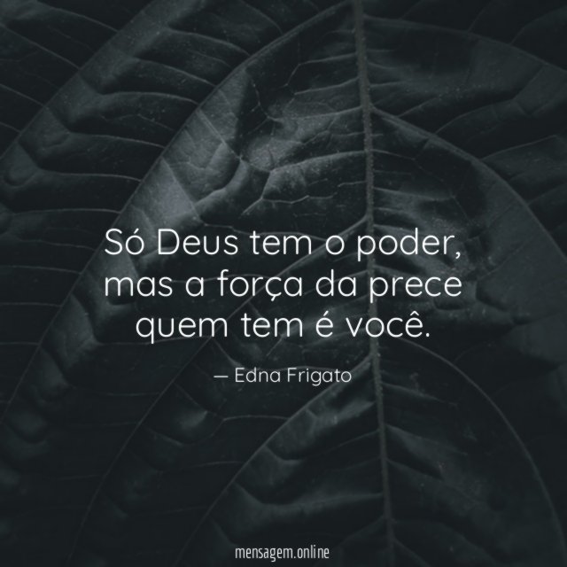 Só Deus tem o poder
