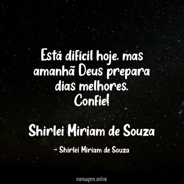 Está difícil hoje