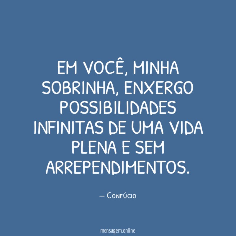 Em você