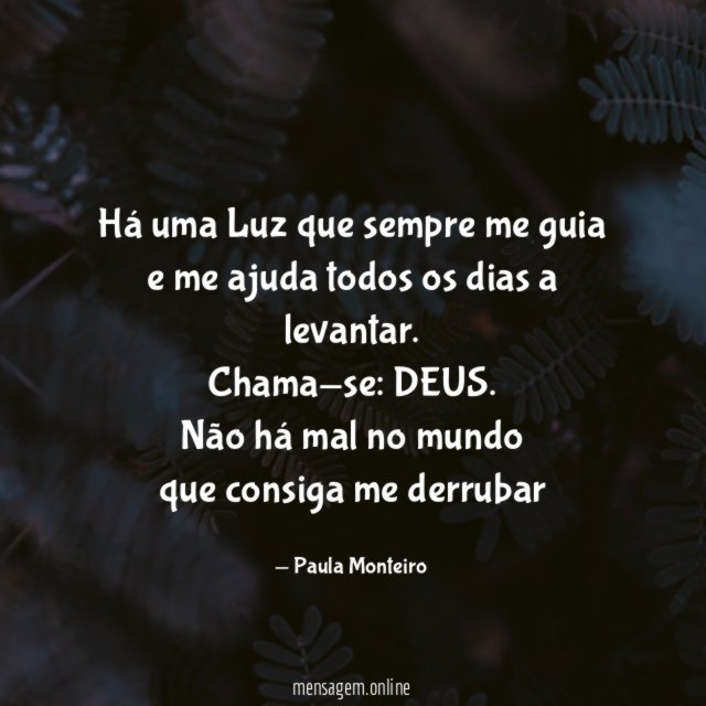 Há uma Luz que sempre me guia e me