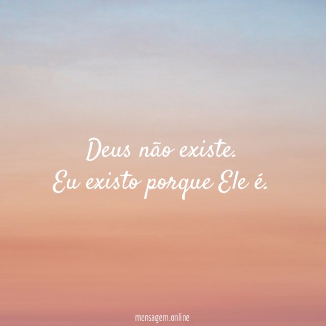 Deus não existe