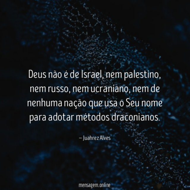 Deus não é de Israel