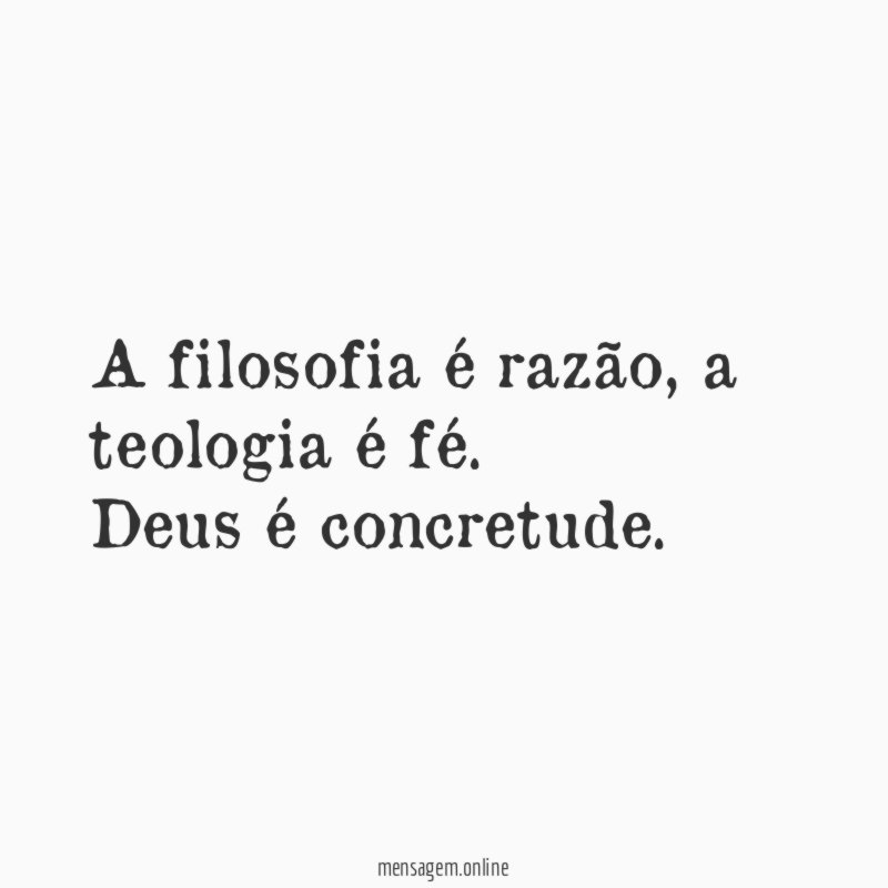 A filosofia é razão