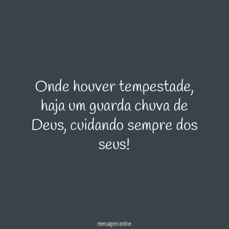 Onde houver tempestade