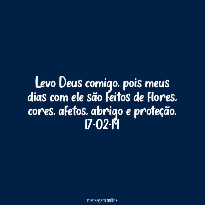Levo Deus comigo