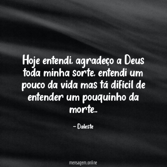 Hoje entendi
