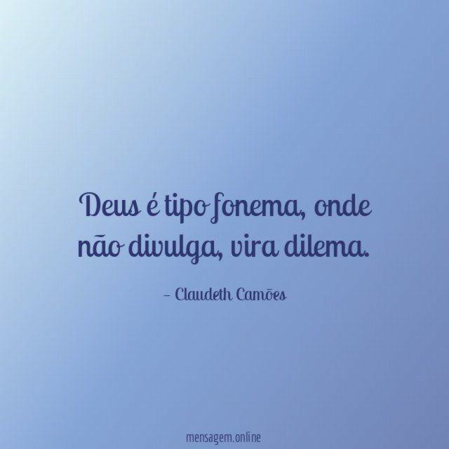 Deus é tipo fonema